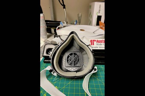 Austin Peay State University’s GIS Center is designing prototype face mask respirators for frontline medical workers. (APSU) Austin Peay State University’s GIS Center is designing prototype face mask respirators for frontline medical workers. (APSU)
