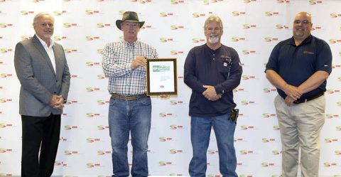 CDE Employees Pictured (L-R): Brian Taylor, General Manager; Randy Harper, Foreman Journeyman Lineworker; Lew Powers, Foreman Journeyman Lineworker; Keith Cutshall, Safety & Risk Manager.