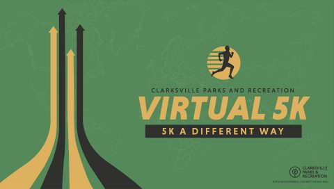 Clarksville Parks and Recreation Department Virtual 5K. Event allows participants to run in any location.