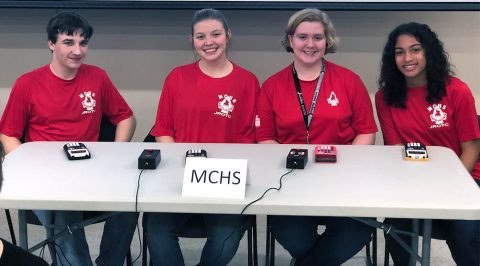 Montgomery Central High School JROTC Academic Bowl participants include: (from left) Christian Chesser, Julia Easter, Cheyenne Douthitt, and Abria Peoples.