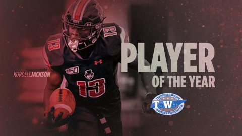 Austin Peay State University Football's Kordell Jackson named TSWA Player of the Year. (APSU Sports Information)