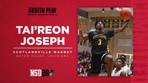 Austin Peay State University Men's Basketball brings Tai'reon Joseph onboard for 2020-2021. (APSU Sports Information)