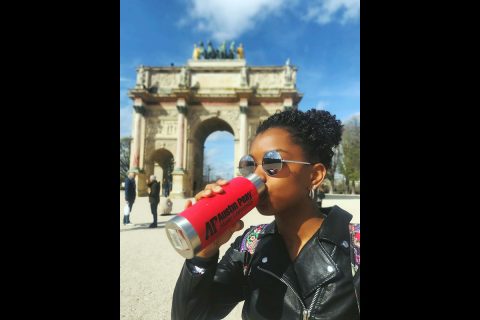 Austin Peay State University student Angel Arrington in France. (APSU)