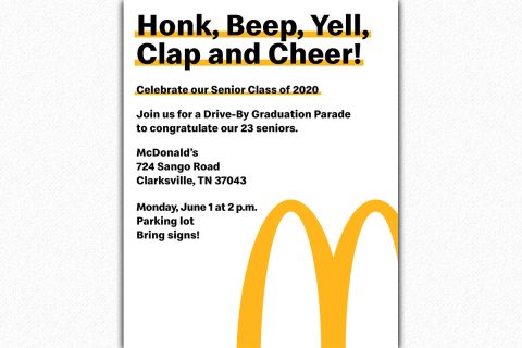 Clarksville McDonalds to hose Graduation Parade on Monday