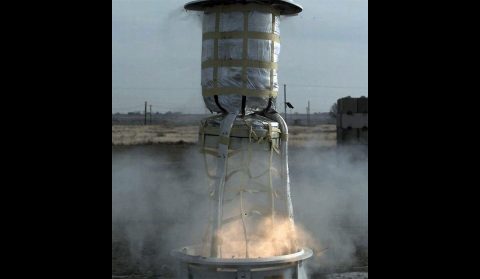 This photo shows a test of the mortar system that will be used on Feb. 18th, 2021, to deploy the parachute for NASA's Perseverance rover. The test took place in November 2019 at a facility in central Washington. (NASA/JPL-Caltech)