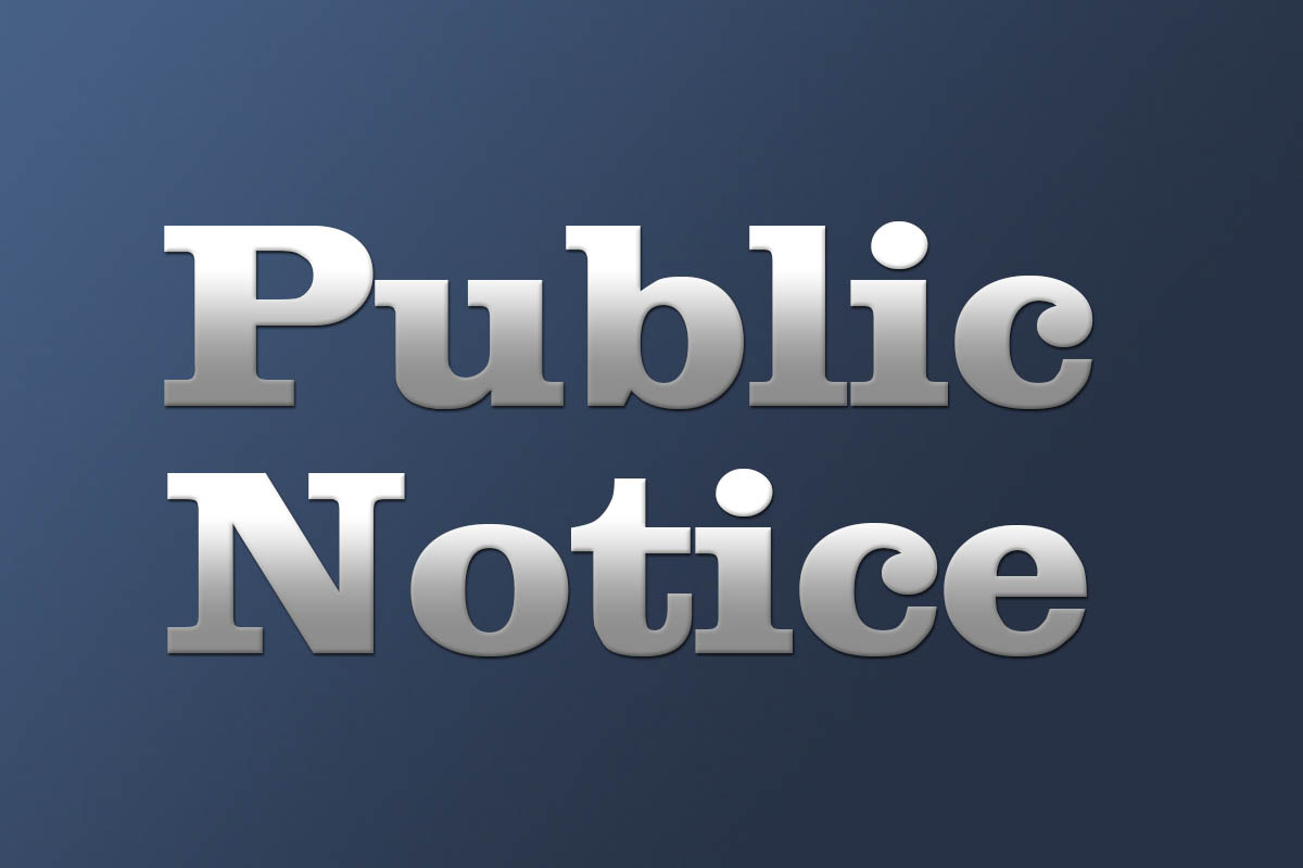 Notice to the Public given by Montgomery County Commission ...