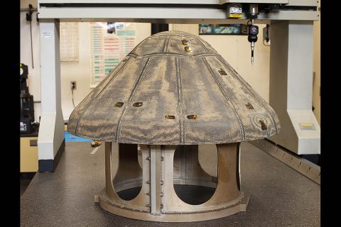 NASA's Heatshield for Extreme Entry Environment Technology (HEEET). (NASA) NASA's Heatshield for Extreme Entry Environment Technology (HEEET). (NASA)