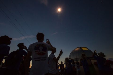 Austin Peay State University hosts PeayClipse event . (APSU)