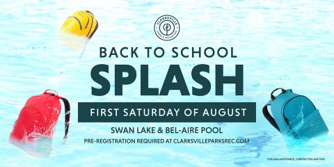 Back to School Splash to take place Saturday, August 1st