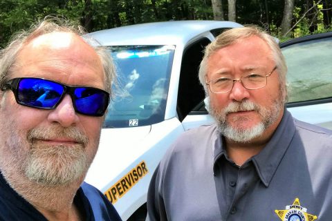 Hank with Lt. James Hyde Hank with Lt. James Hyde
