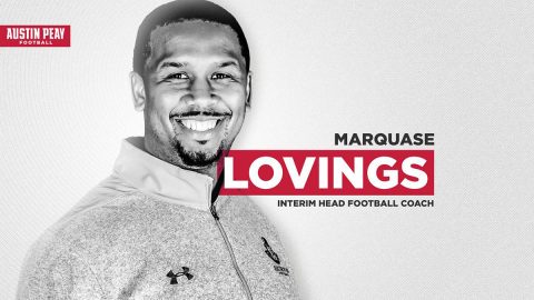 Marquase Lovings named interim head football coach for Austin Peay State University for 2020 season. (APSU)