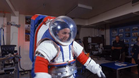 NASA’s next-generation spacesuit is designed to give astronauts more mobility on the Moon and Mars. (NASA) NASA’s next-generation spacesuit is designed to give astronauts more mobility on the Moon and Mars. (NASA)