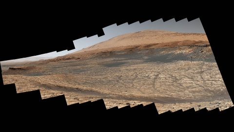 Stitched together from 116 images, this view captured by NASA's Curiosity Mars rover shows the path it will take in the summer of 2020 as it drives toward the next region it will be investigating, the "sulfate-bearing unit." (NASA/JPL-Caltech/MSSS) Stitched together from 116 images, this view captured by NASA's Curiosity Mars rover shows the path it will take in the summer of 2020 as it drives toward the next region it will be investigating, the "sulfate-bearing unit." (NASA/JPL-Caltech/MSSS)