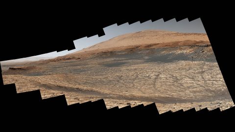 Stitched together from 116 images, this view captured by NASA's Curiosity Mars rover shows the path it will take in the summer of 2020 as it drives toward the next region it will be investigating, the "sulfate-bearing unit." (NASA/JPL-Caltech/MSSS)