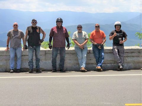 The Foothills Parkway with my crew. (Hank Bonecutter)