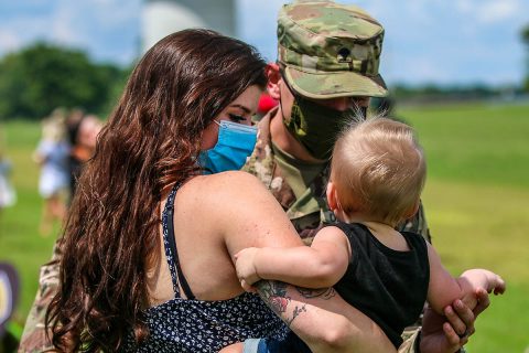 Over 110 3rd Brigade Combat Team, 101st Airborne Division Soldiers return to Fort Campbell from deployment to Africa. Over 110 3rd Brigade Combat Team, 101st Airborne Division Soldiers return to Fort Campbell from deployment to Africa.