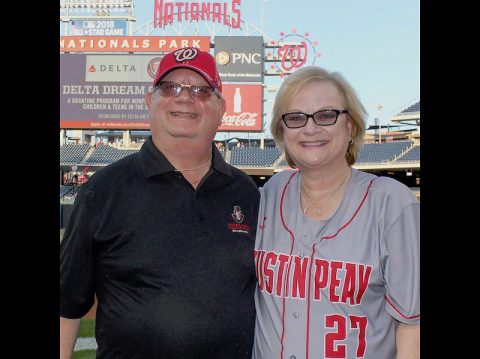 Elliott Herzlich and Austin Peay State University president Dr. Alisa White. (APSU)