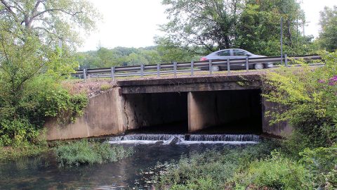 Work to replace this Dunbar Cave Road bridge will begin September 1st, closing the road for about 45 days between Idaho Springs Road and Acuff Road near Swan Lake Golf Course.