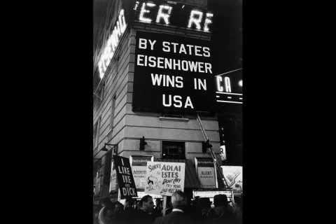 Paulin photo titled "Times Square," taken in 1956. (APSU)