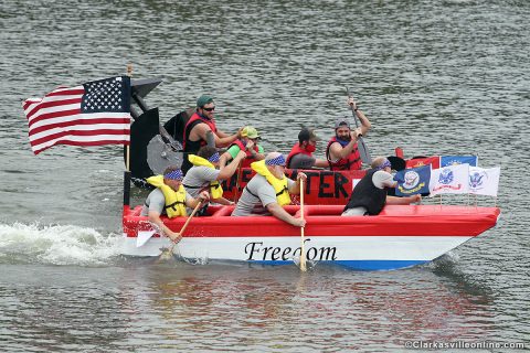 Though smaller this year, Riverfest still managed to produce several great events, including Saturday's Riverfest Cardboard Boat Regatta. Though smaller this year, Riverfest still managed to produce several great events, including Saturday's Riverfest Cardboard Boat Regatta.