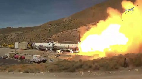 NASA and Northrop Grumman successfully complete the Flight Support Booster-1 (FSB-1) test in Promontory, Utah, on Sept. 2. The full-scale booster firing was conducted with new materials and processes that may be used for NASA’s Space Launch System (SLS) rocket boosters. (NASA)