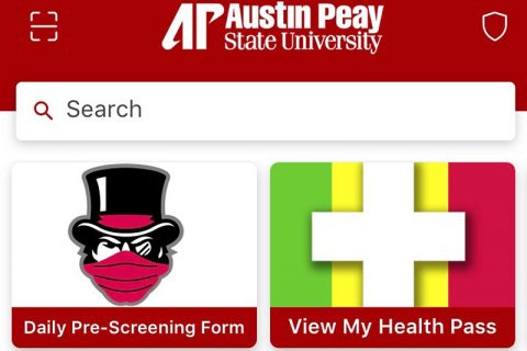 Ausitn Peay State University Peay Mobile App Daily Health Pass. (APSU)