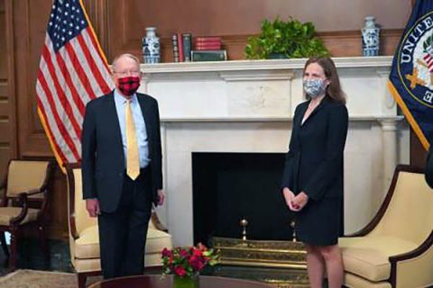 U.S. Senator Lamar Alexander met with Supreme Court Justice Nominee Judge Amy Coney Barrett this week in the U.S. Capitol.