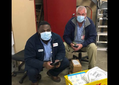 Austin Peay State University Physical Plant employees Maurice and Jimmy. (APSU)