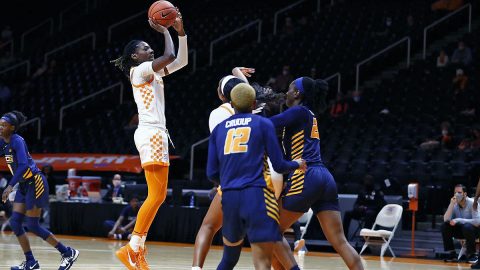 Tennessee Lady Vols Basketballl rolls over UNCG at Thompson-Boling Arena, 66-40. (UT Athletics)