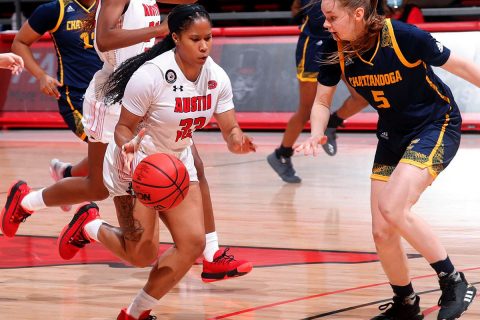 Austin Peay State University Women's Basketball loses heartbreaker to Chattanooga, 65-64. (APSU Sports Information)