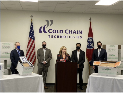 U.S. Senator Marsha Blackburn visits Cold Chain Technology.