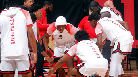 Austin Peay State University Men's Basketball set to play 2:00pm game against SIU Edwardsville at the  Vadalabene Center, Monday. (Robert Smith, APSU Sports Information)