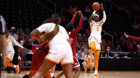 Tennessee Women's Basketball senior Rennia Davis scored 26 points in Lady Vols victory over Arkansas. (UT Athletics)