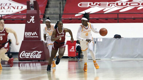 Tennessee Women's Basketball senior Rennia Davis had 21 points in win over Alabama, Sunday. (UT Athletics)