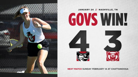 Austin Peay State University Women's Tennis holds off Central Arkansas in season opener, 4-3. (APSU Sports Information)