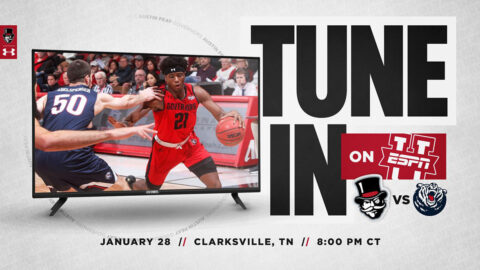 Austin Peay State University Men's Basketball contest against Belmont to be shown on ESPNU, January 28th. (APSU Sports Information)