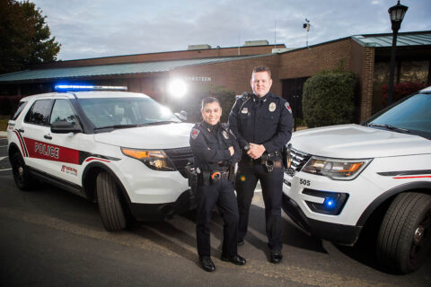 Austin Peay State University Police Department receives two safety awards at annual Law Enforcement Challenge. (APSU Sports Information)