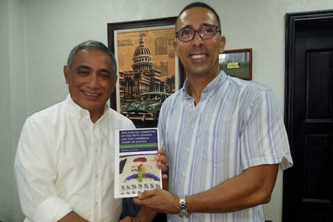 Austin Peay State University professor Dr. Young and the Honorable John Briceño, Belize's new prime minister. (APSU)