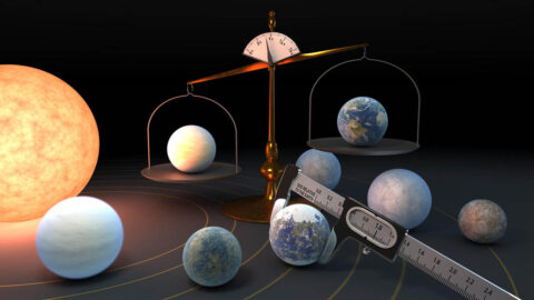 Measuring the mass and diameter of a planet reveals its density, which can give scientists clues about its composition. Scientists now know the density of the seven TRAPPIST-1 planets with a higher precision than any other planets in the universe, other than those in our own solar system. (NASA/JPL-Caltech)