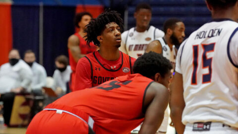 Austin Peay State University Men's Basketball freshman guard Ta'Reon Joseph led the Govs with 18 points against UT Martin. (APSU Sports Information)