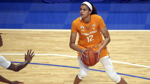 Tennessee Women's Basketball junior Rae Burrell had 22 points and six rebounds in loss at Kentucky. (UT Athletics)