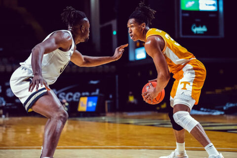 Tennessee Men's Basketball leaves Nashville with 70-58 win over Vanderbilt Wednesday night. (UT Athletics)