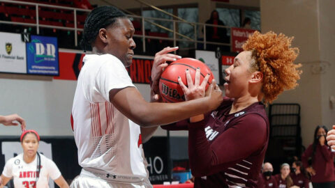 Austin Peay State University Women's Basketball defense holds Eastern Kentucky to 49 points in win Monday. (APSU Sports Information)