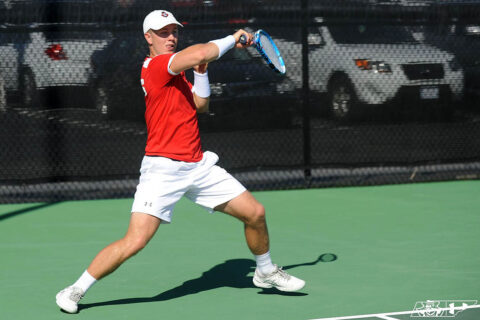 Austin Peay State University Men's Tennis falls to Carson-Newman. (APSU Sports Information)