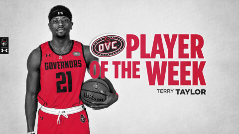 Austin Peay State University Men's Basketball senior Terry Taylor was named OVC Player of the Week for the 17th time in his career. (APSU Sports Information)