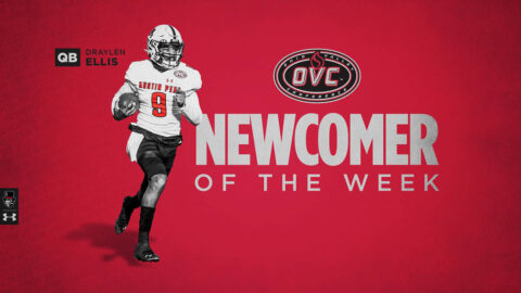 Austin Peay State University quarterback Draylen Ellis named OVC Newcomer of the Week. (APSU Sports Information)