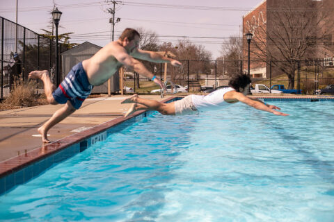 Austin Peay State University’s annual Polar Plunge to benefit Special Olympics athletes. (APSU)