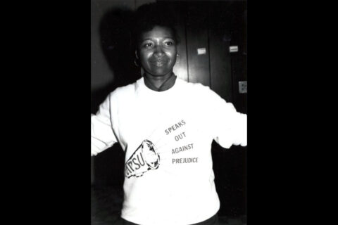 A photo from the 1990s showcasing Austin Peay State University student activism. (APSU)