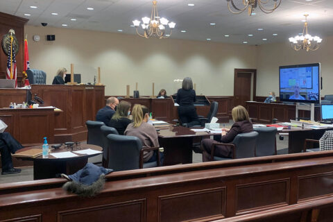 Montgomery County Circuit Court Judge Katy Olita holds 19th Judicial District circuit court civil trial using a virtual/in-person hybrid process Montgomery County Circuit Court Judge Katy Olita holds 19th Judicial District circuit court civil trial using a virtual/in-person hybrid process