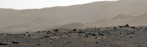 This shows the rim of Jezero Crater as seen in the first 360-degree panorama taken by the Mastcam-Z instrument aboard NASA’s Perseverance Mars rover. (NASA/JPL-Caltech/MSSS/ASU)